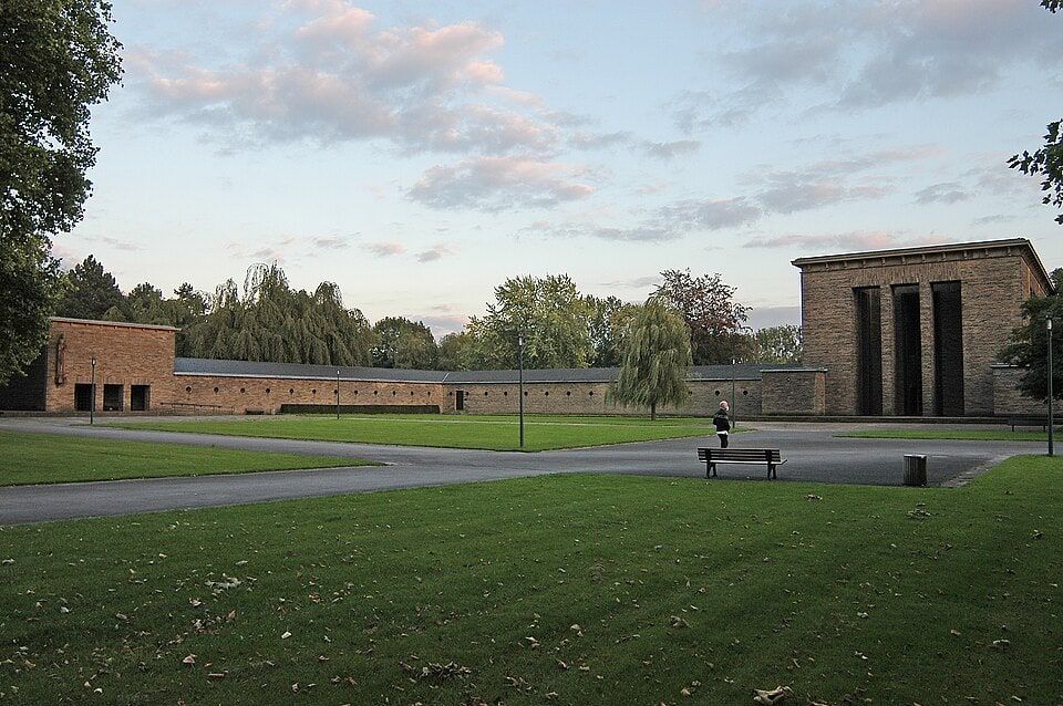 Blick auf den Hauptfriedhof auf Zentralfriedhof Bochum