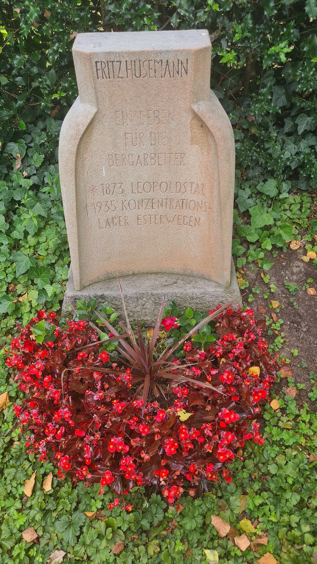 Grabstätte von Friedrich „Fritz“ Ernst Husemann